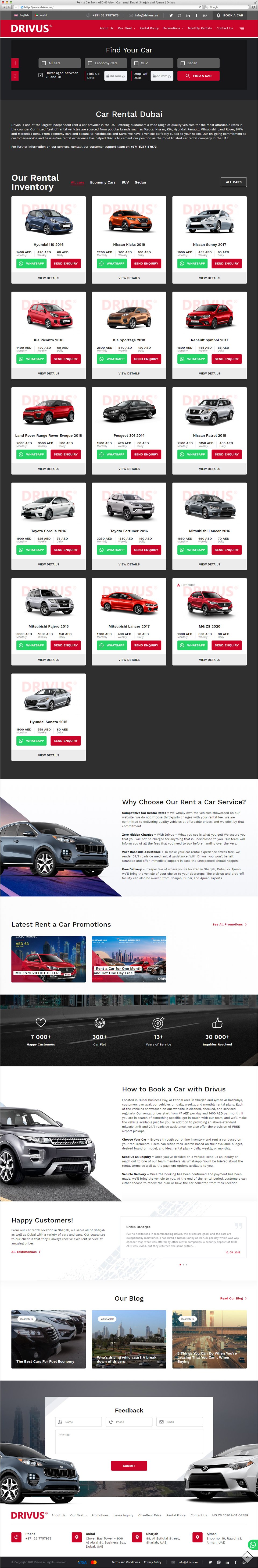 Drivus | Beontop Portfolio Homepage