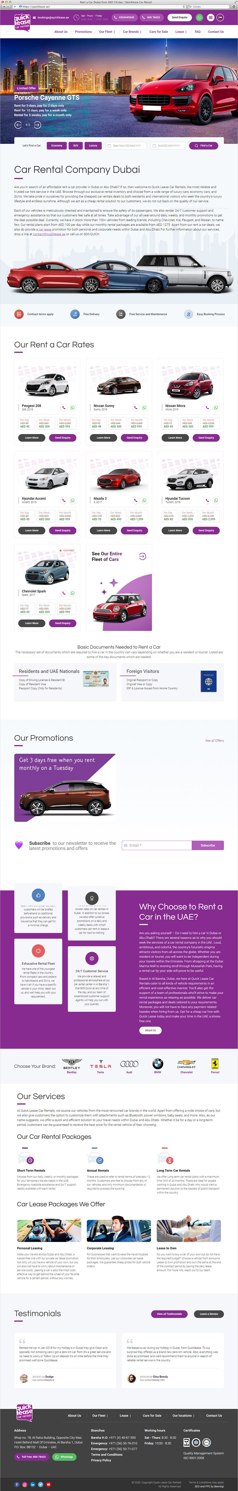 Quick Lease | Beontop Portfolio Homepage