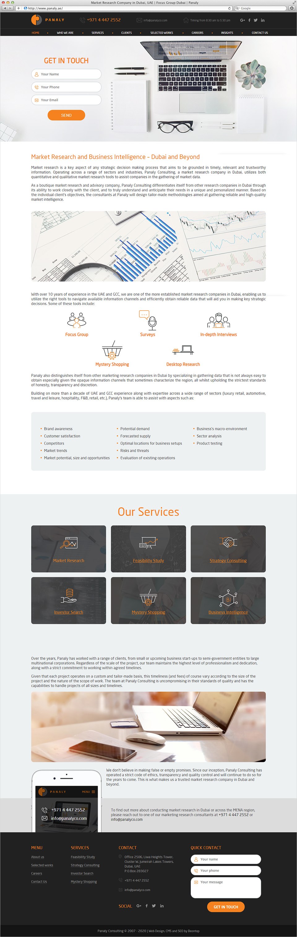 Panaly Consulting | Beontop Portfolio Homepage