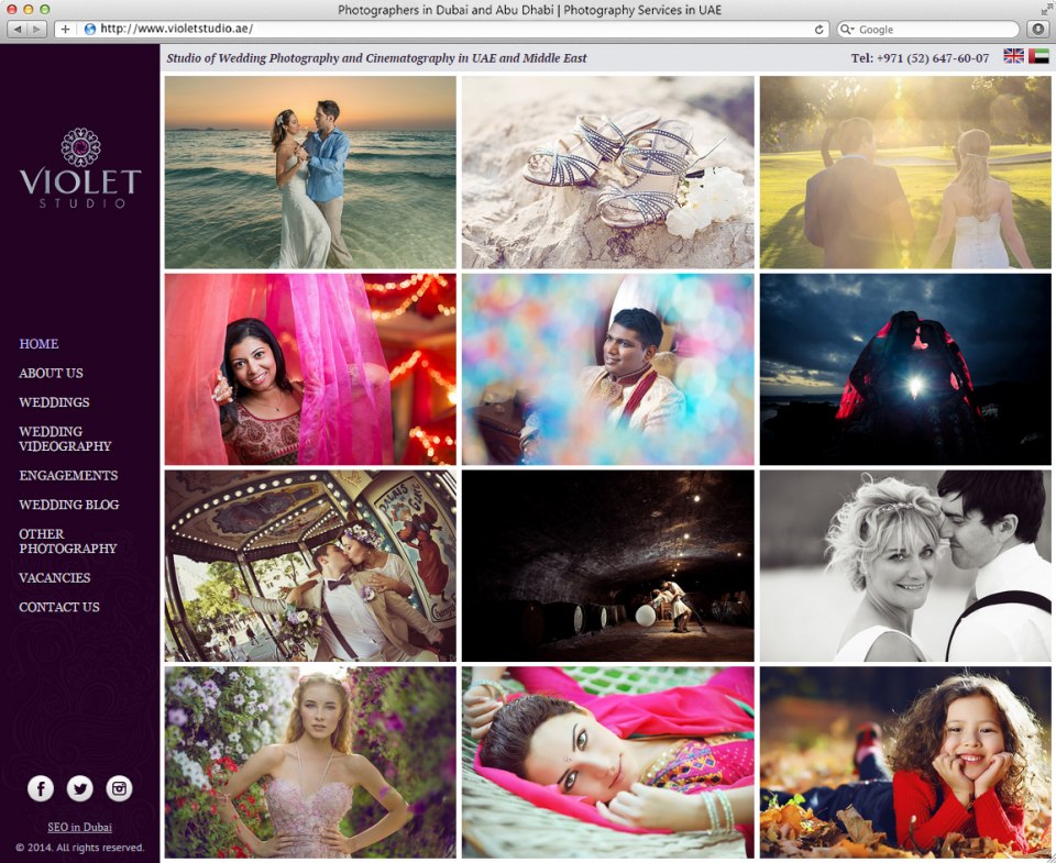 Violet Studio | Beontop Portfolio Homepage