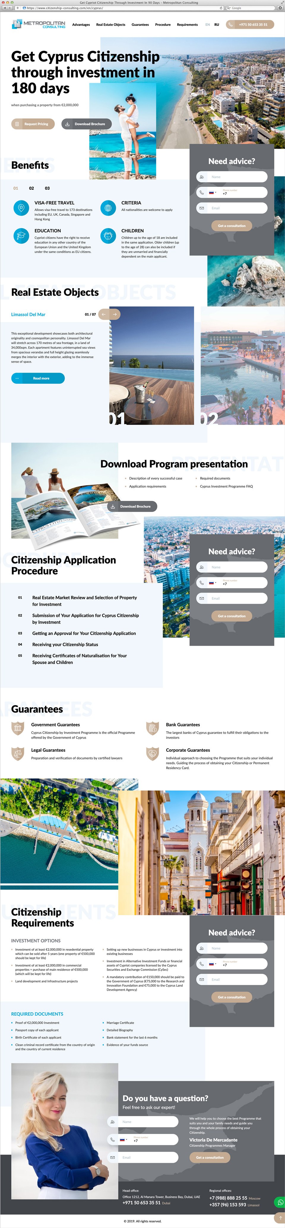 Metropolitan Consulting (Cyprus) | Beontop Portfolio Homepage