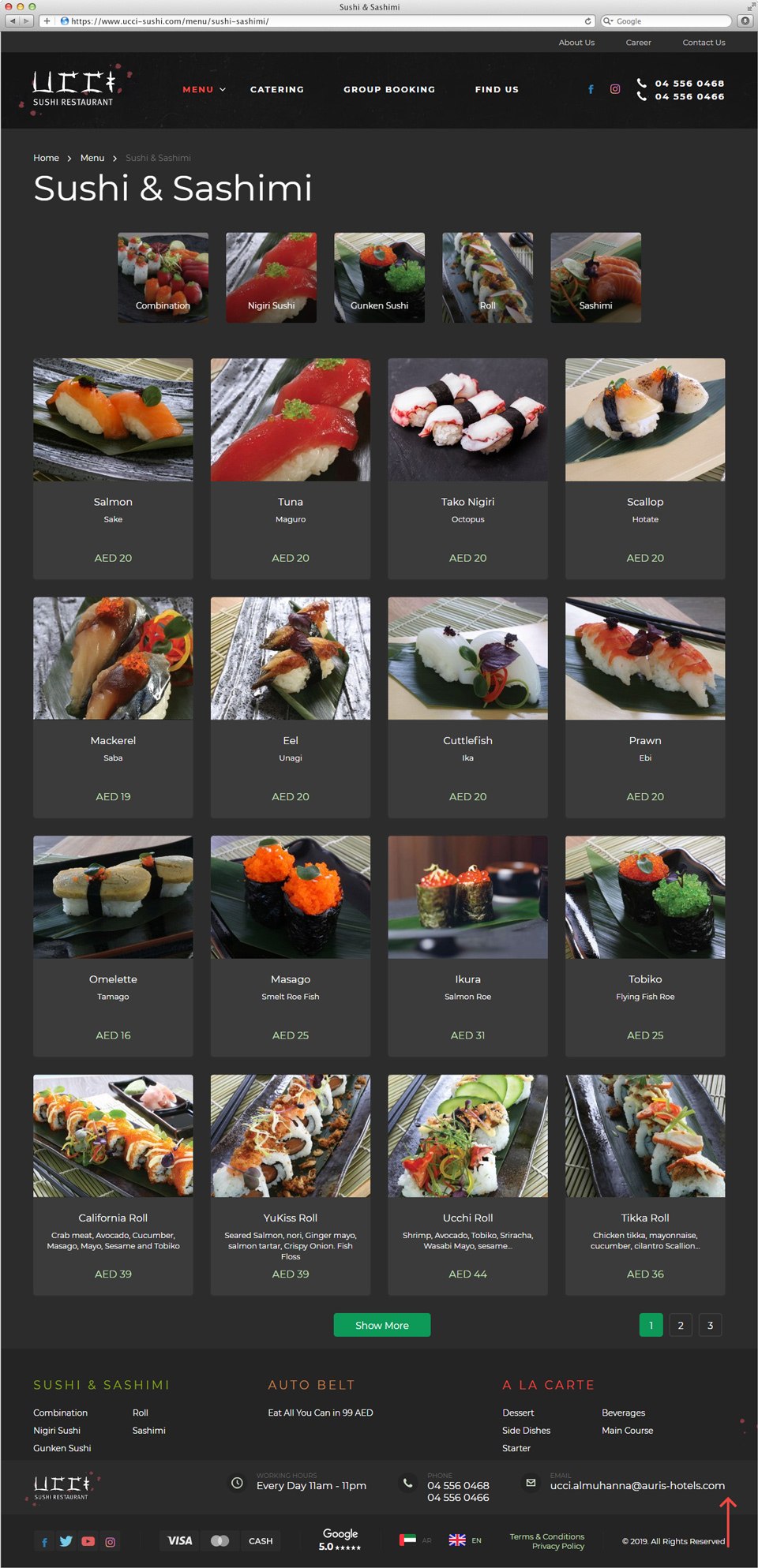 Ucci Sushi | Beontop Portfolio Product Catalog