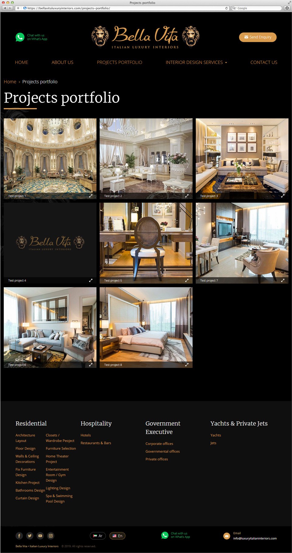 Bella Vita | Beontop Portfolio Projects Page