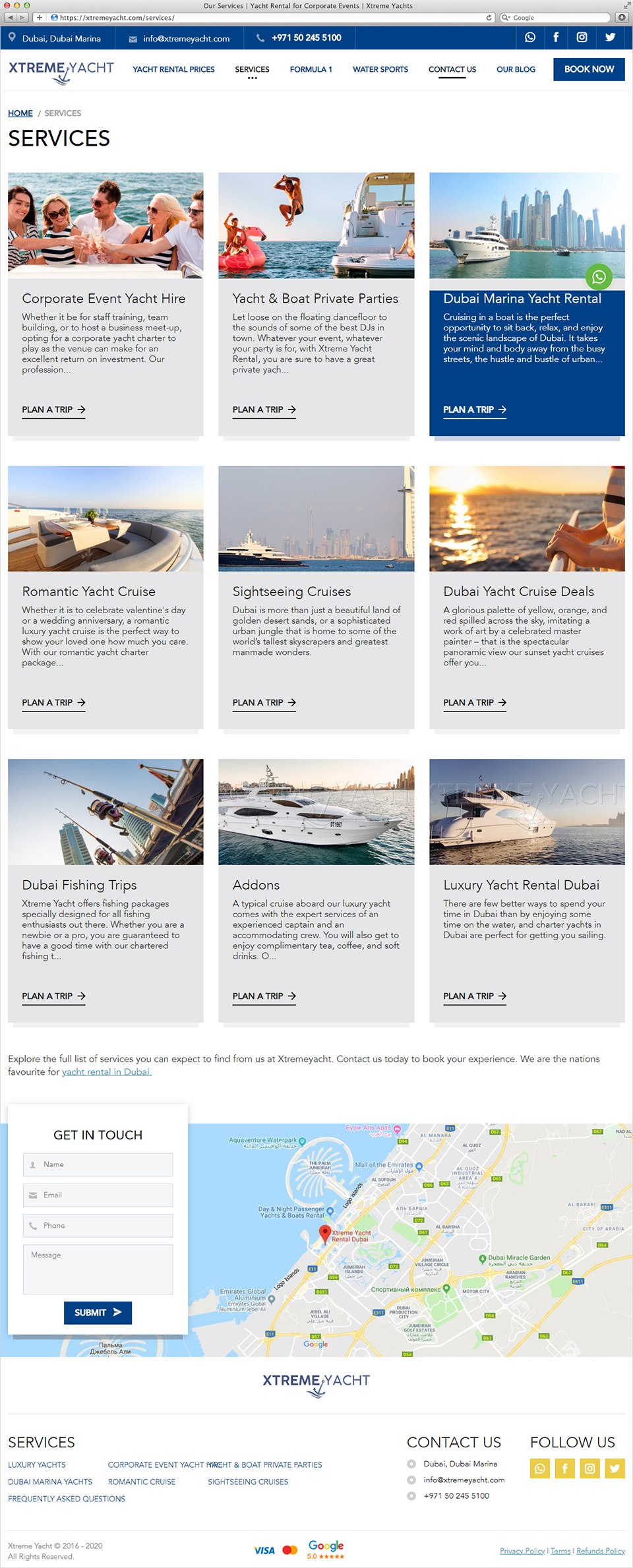 Xtreme Yacht | Beontop Portfolio Service Catalog