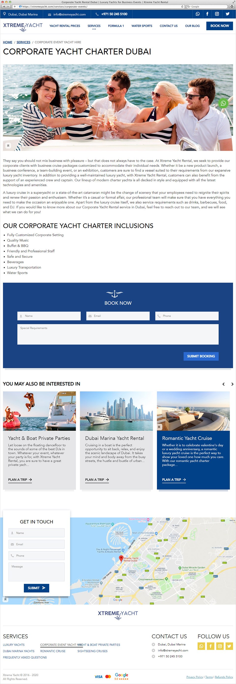 Xtreme Yacht | Beontop Portfolio Service Page