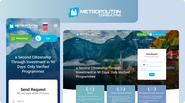 New Website and SEO Services for Metropolitan Consulting