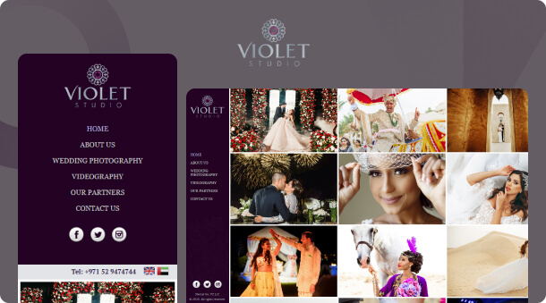 SEO and Web Design for Violet Studio