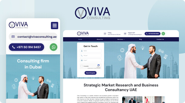 New Website and SEO Services for Viva Consulting