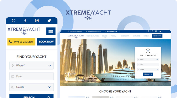 New Website and SEO Services for Xtreme Yacht