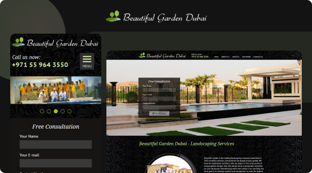 New Website and SEO Services for Beautiful Garden