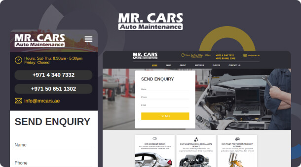 New Website and SEO Services for Mr. Cars UAE