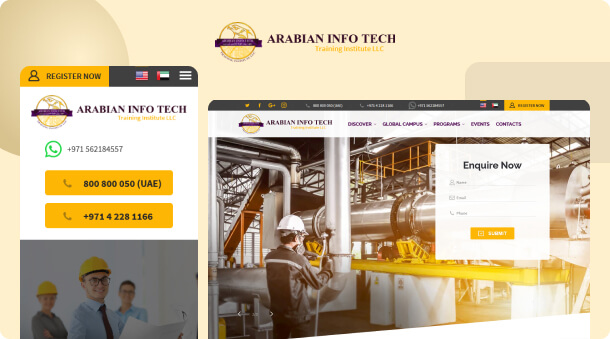 Website and SEO for Arabian InfoTech