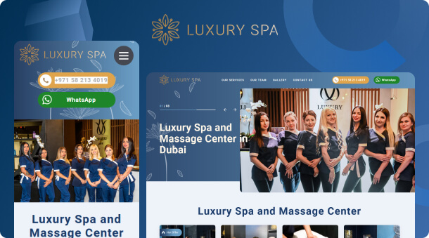 New Website and SEO Services for Luxury Spa